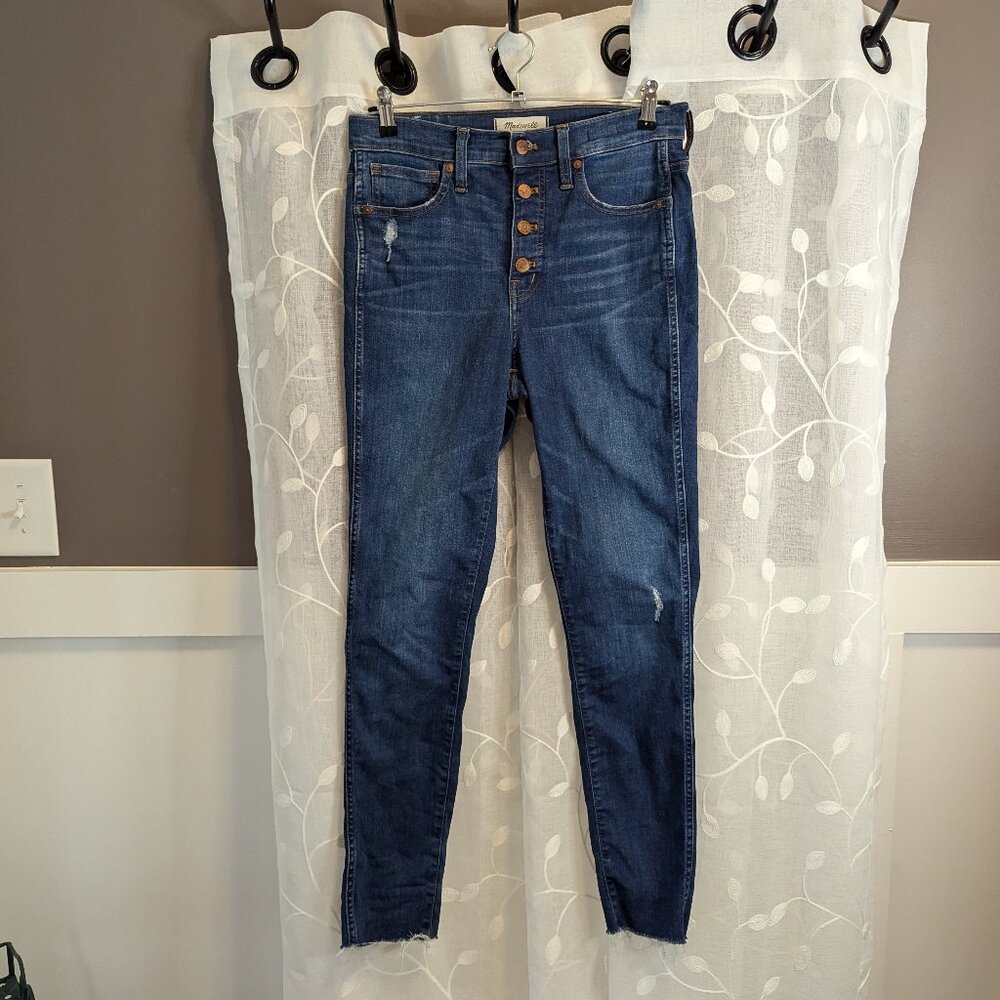 Madewell Button Fly Slim Ankle Jeans, Size 27